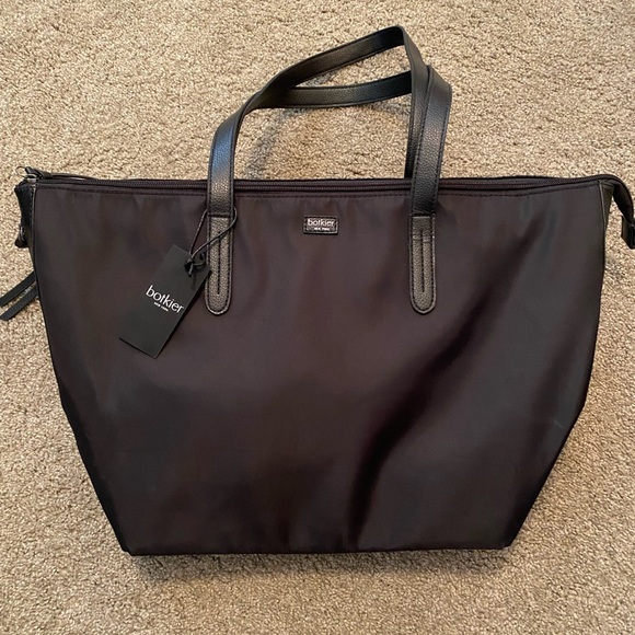 🎁NWT Botkier Black Nylon Tote Bag - Picture 2 of 12